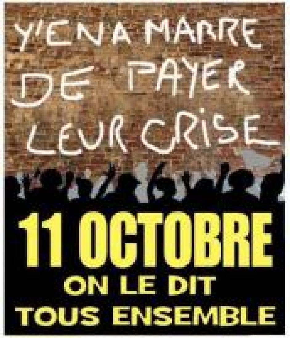 Le 11 octobre: tou-te-s dans la rue pour dire NON à l'austérité !