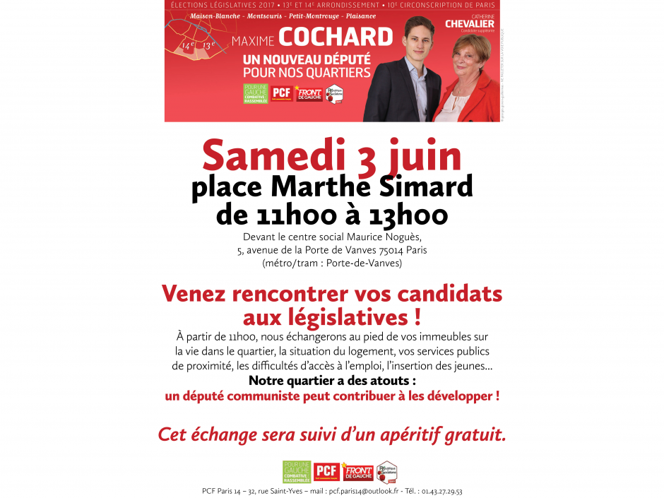 Rencontre avec Maxime Cochard, Candidat sur la 10ème circonscription