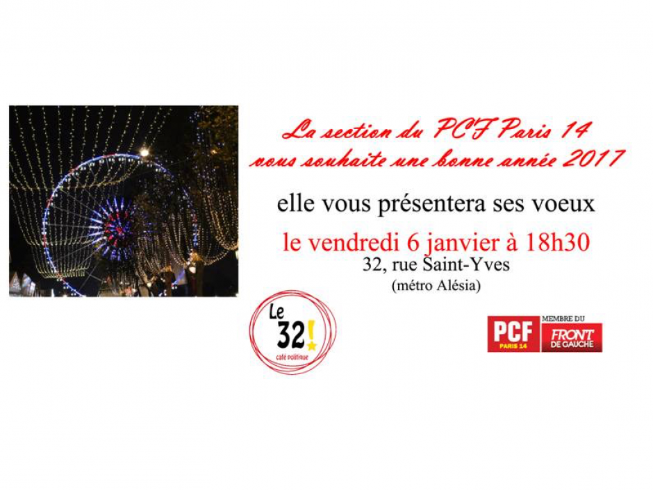 Vœux de la Section PCF de Paris 14ème