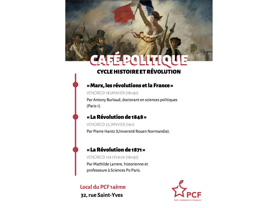 Cycle Histoire et Révolution au 32! Café Politique